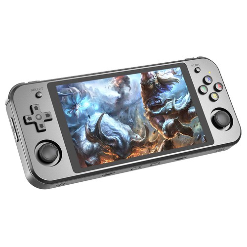ANBERNIC RG552 Game Console, LPDDR4 4GB, Android 64GB eMMC 5.1, Linux 16GB TF Card - Black. 