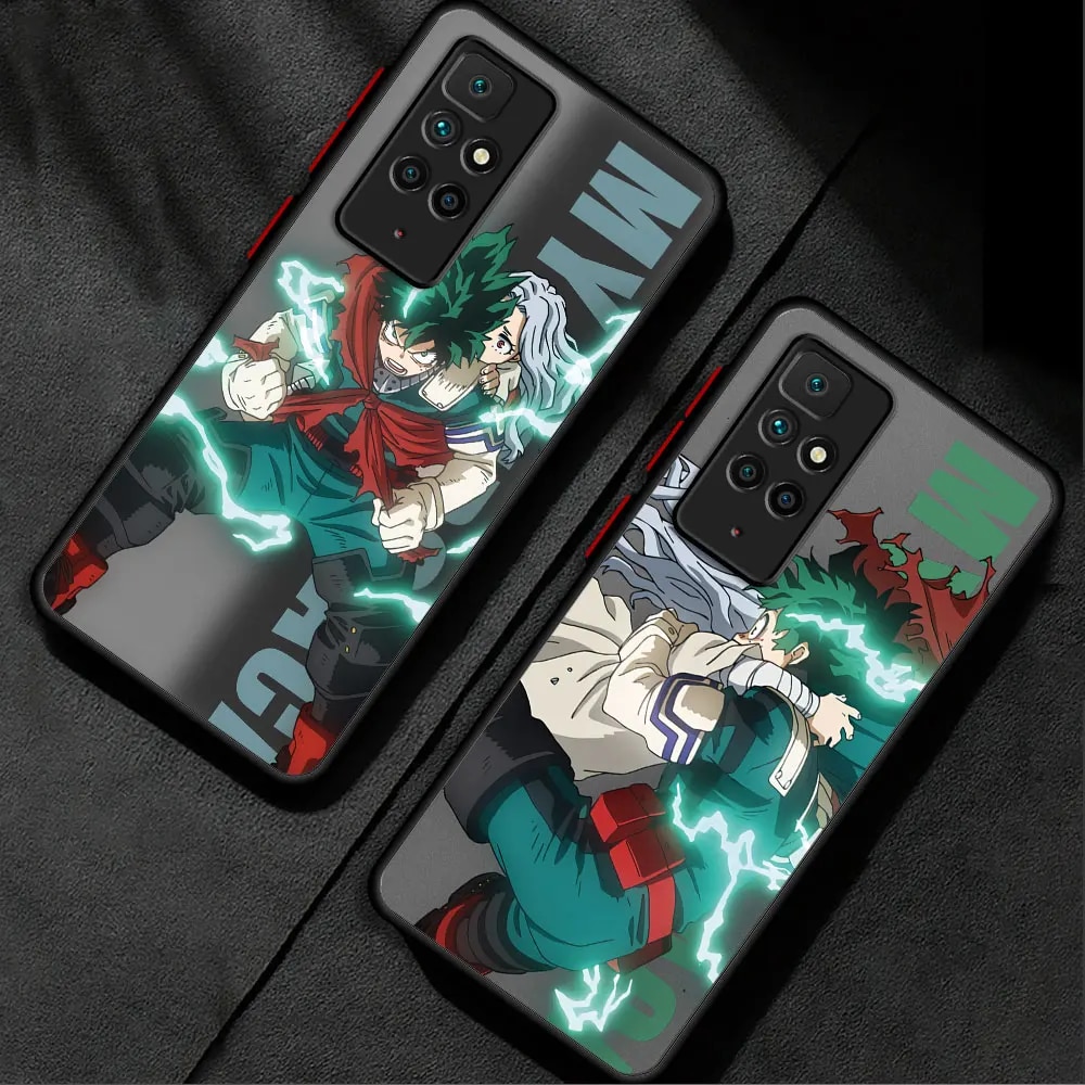 Deku My Hero Academia Phone Case for Redmi 9C 12C K40 Pro A2 9T 10 12 5G 10C 9A A1 9 Bumper Funda Shockproof Cover. 