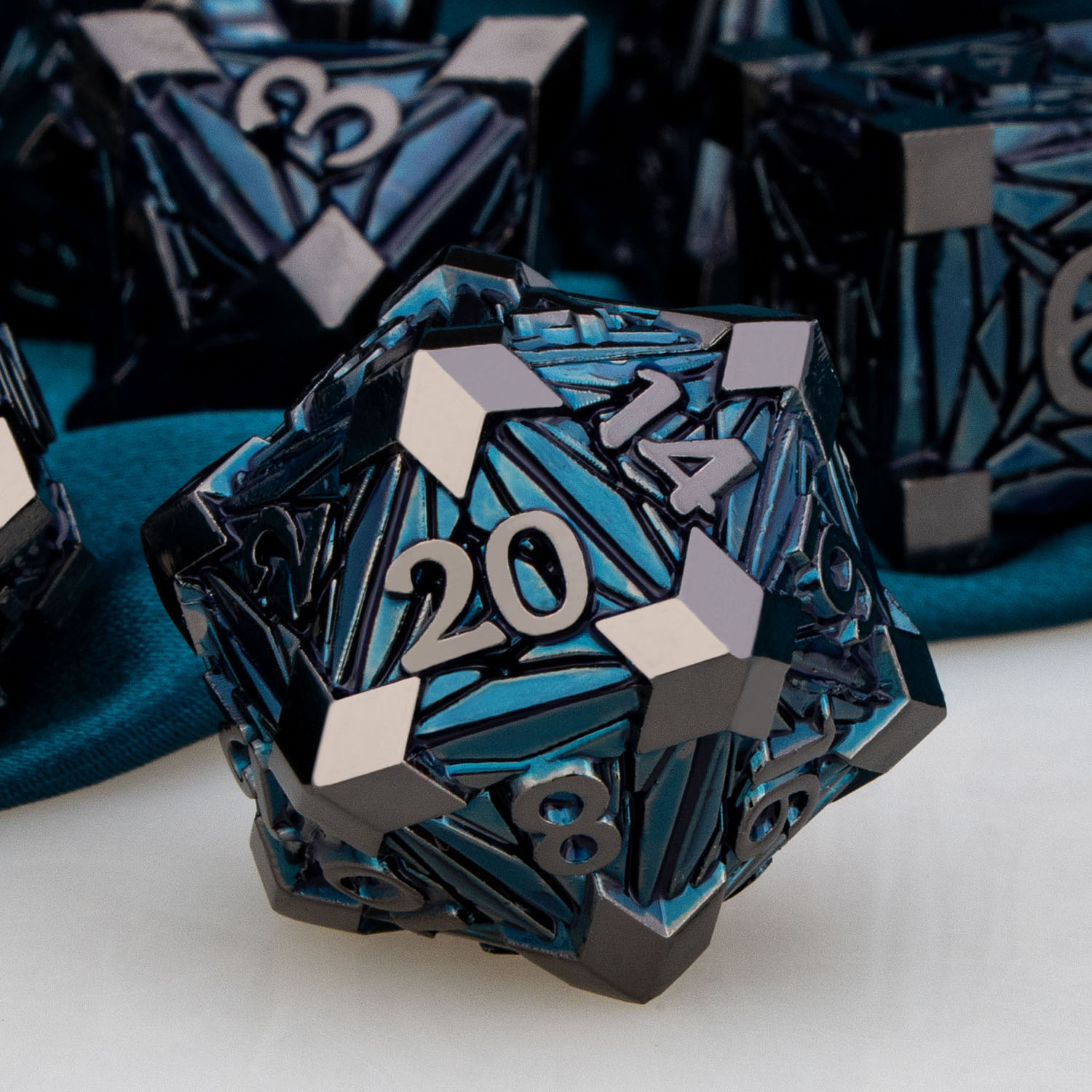 DND Metal Dice Set Dungeon and Dragon RPG Dice Polyhedral D D Dice for RPG D+D Rolling Game Dice D and D Dice D20 D12 D10 D8 D6. 