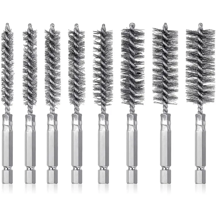 Wire brush best sale drill bit set