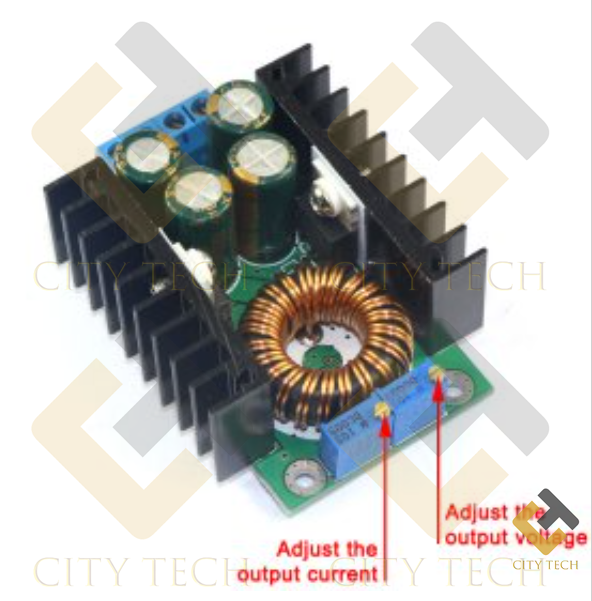 DC Car Power Supply Voltage Regulator Buck Converter capable of Handling 10A/100W converting DC 5-40V to 1.2-36V - Ideal for Various Applications. 