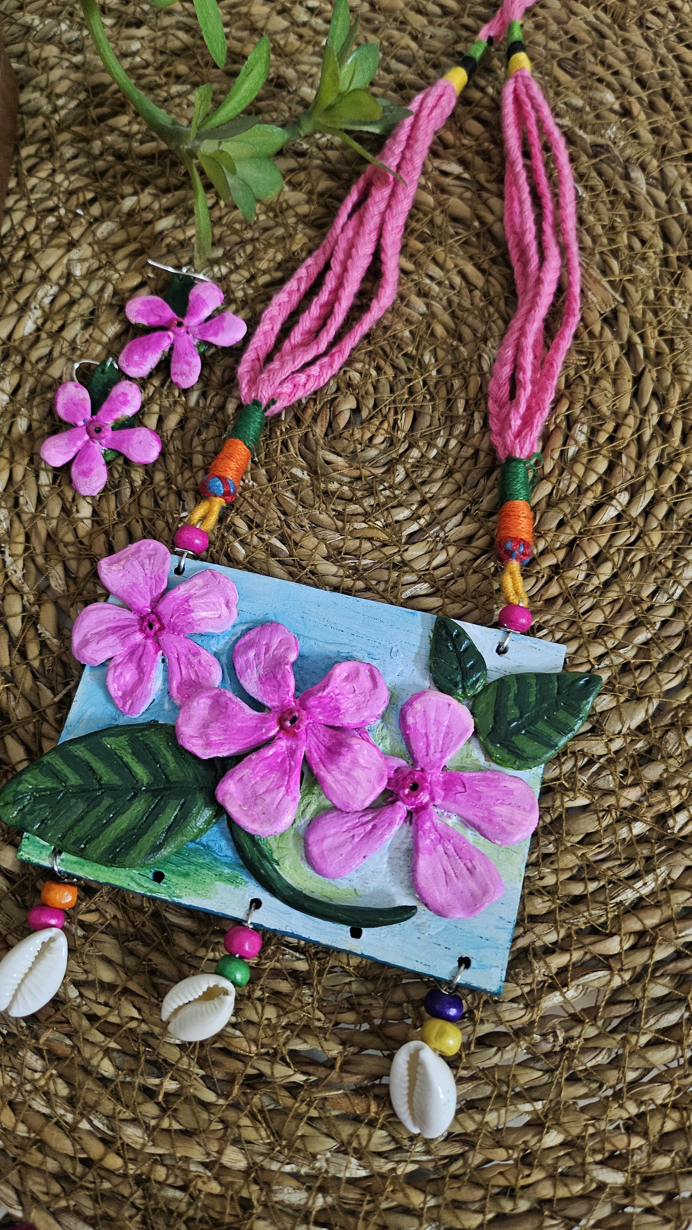 Handmade Clay Floral Jewelry