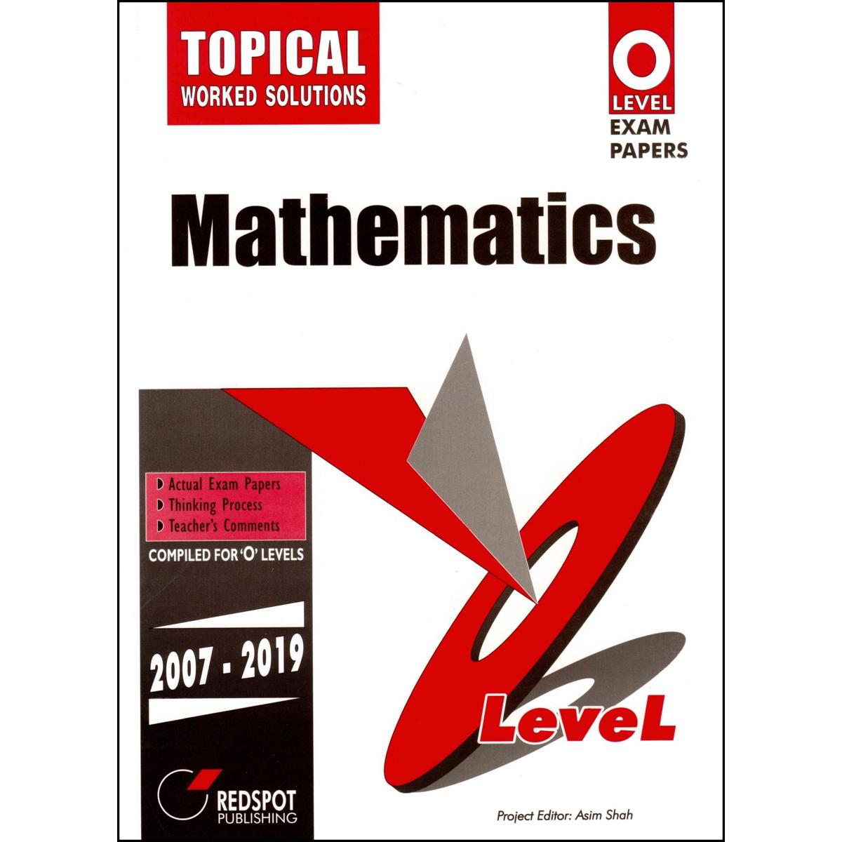 Redspot O Level Exam Papers Mathematics Question Paper (Topical)