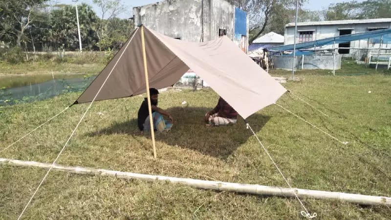 Waterproof Canopy Rain Shelter Sunshade Hammock Tent Cover for Outdoor camping 9.5x9ft. 