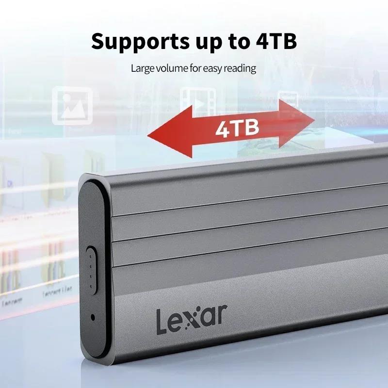 Lexar nvme case E300 USB 3.2 Gen 2 10Gbps Enclosure Aluminum Alloy Supports NVMe Dual Protocol,compatible with M and B+M. 