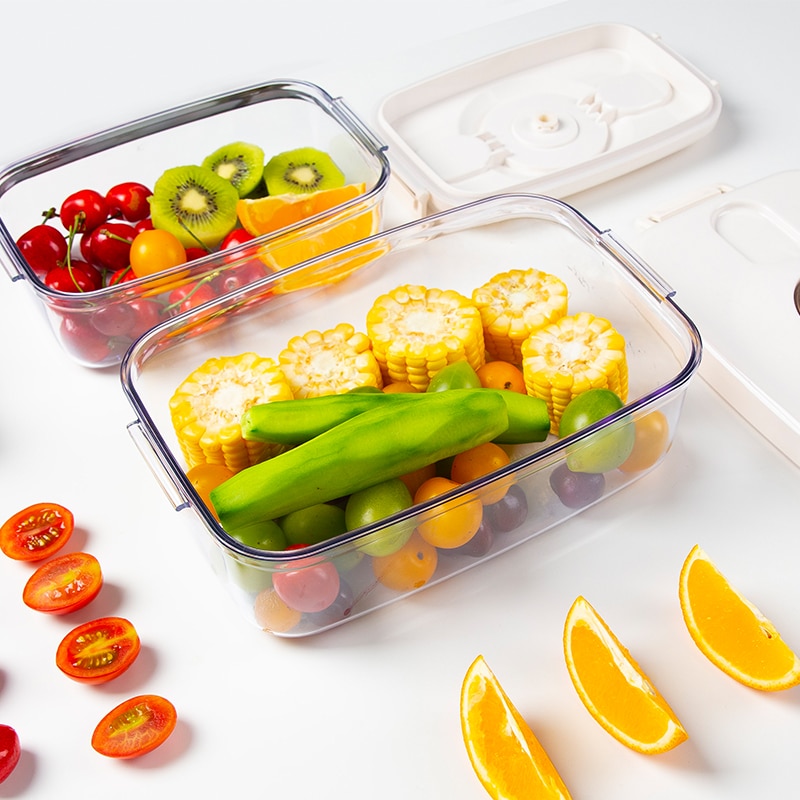 Circle Rectangle Square Vacuum Container Different Capacity Vacuum Sealer Box Kitchen Storage Fit for Food Storage. 