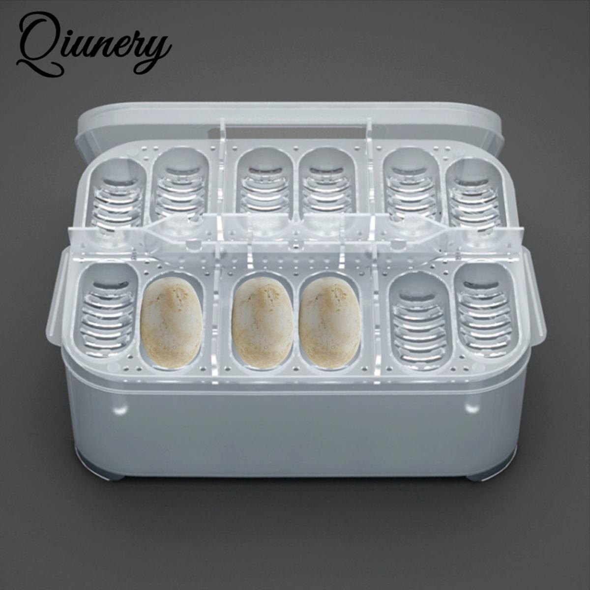 12 Compartments Hatching Eggs Device Snake Lizard Reptile Transparent Hatch Box Incubator Supplies