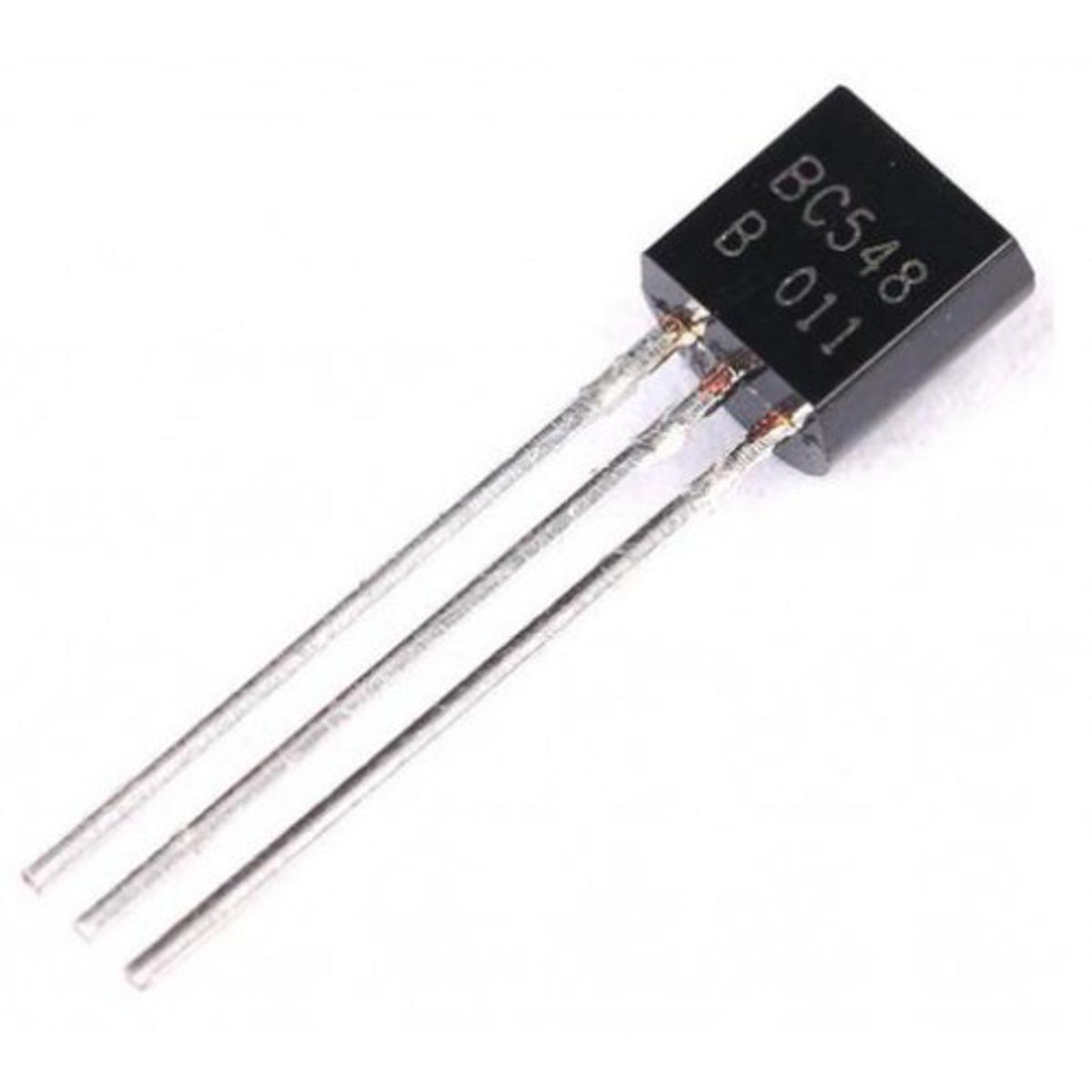 25Pcs- BC548B BC548 BC-548 BC 548 30V 100mA NPN 3 Pin Leads General Purpose Transistors BC 548 NPN 3 Pin TO-92 Package Bipolar Low Power Transistor
