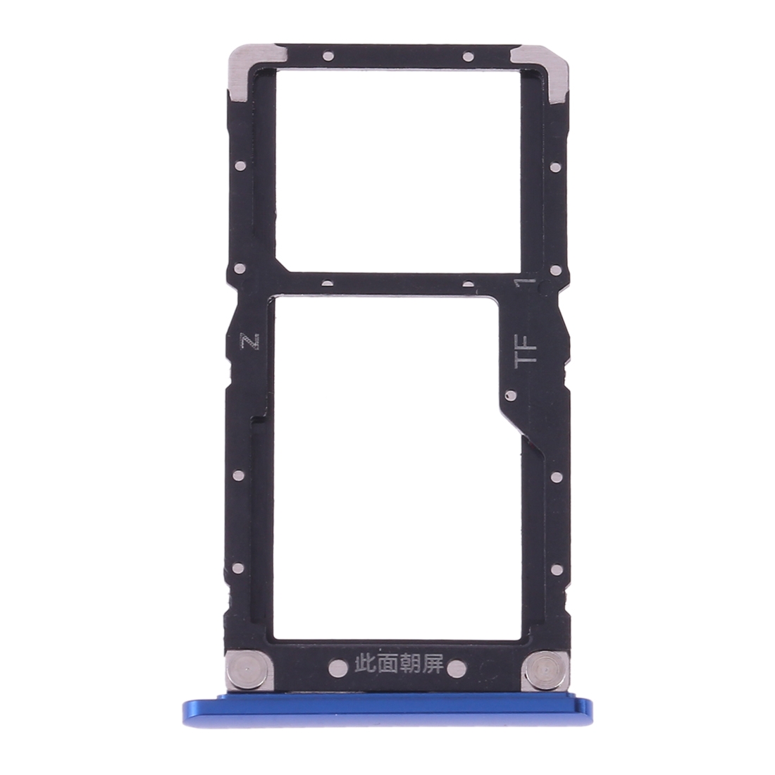 (New) SIM Card Tray + SIM Card / Micro SD Card for Xiaomi Mi 8 Lite(Blue). 