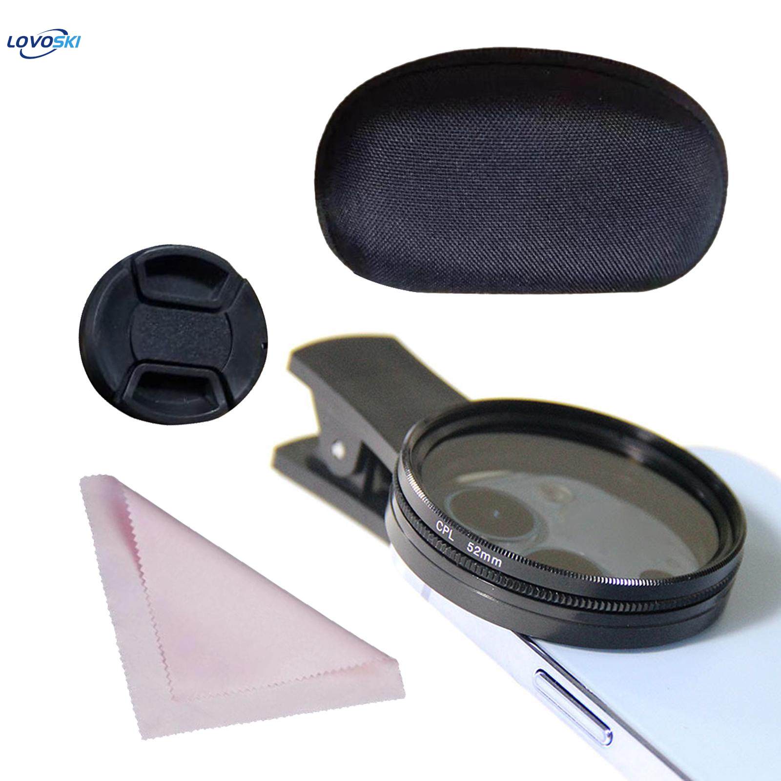 52mm CPL Phone Camera Lens Circular Polarizer Lens Filter Universal Optical Glass Portable CPL