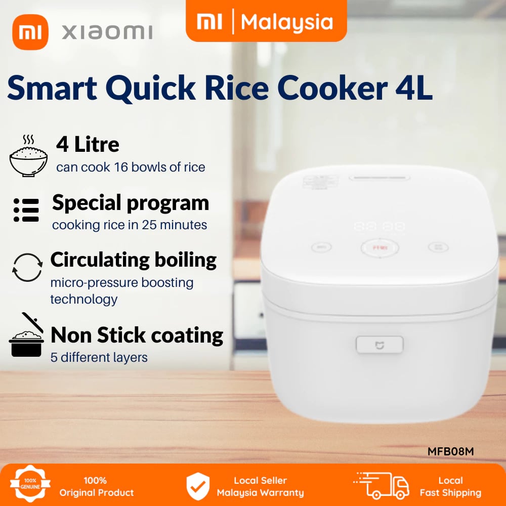 Xiaomi Mijia Quick Cook Rice Cooker 4L (MFB08M)