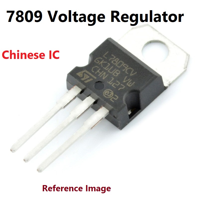 2Pcs- Chinese LM7809 Voltage Regulator LM7809 IC 9V 1.5A Voltage Regulator 3 Pin Leads 7809 Regulator IC TO-220 Package 9V 7809 Voltage Regulator. 