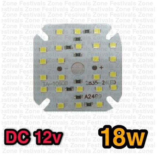 10pcs DC 18w Solar DC 12V LED lamp plate No need driver Smart bulb lamp For DIY White LED Floodlight Spotlight PCB Round shape DC 12 V LED Bulb - solar panel 100w. 