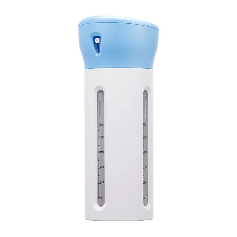 4 in 1 Portable Travel Liquid Dispenser Bottle 40ml Empty Sub-bottle Press Container Bottles Perfume Shampoo Conditioner Lotion. 