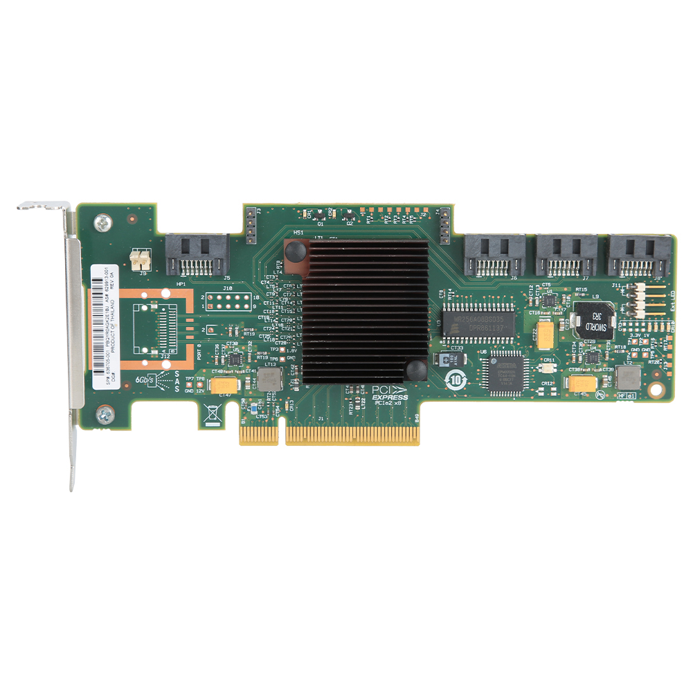 Dual Mode SATA for SAS 4-Port Disk Short Bezel Array Card LSi 9212-4i 6GB for Windows 10 / 8 / 7IT Mode. 