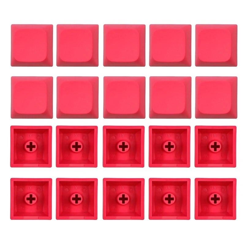 20 Keys PBT Keycap XDA Profile 1U Not Engraving Blank Key Cover Unique Character Key Button for Mechanical Keyboard. 