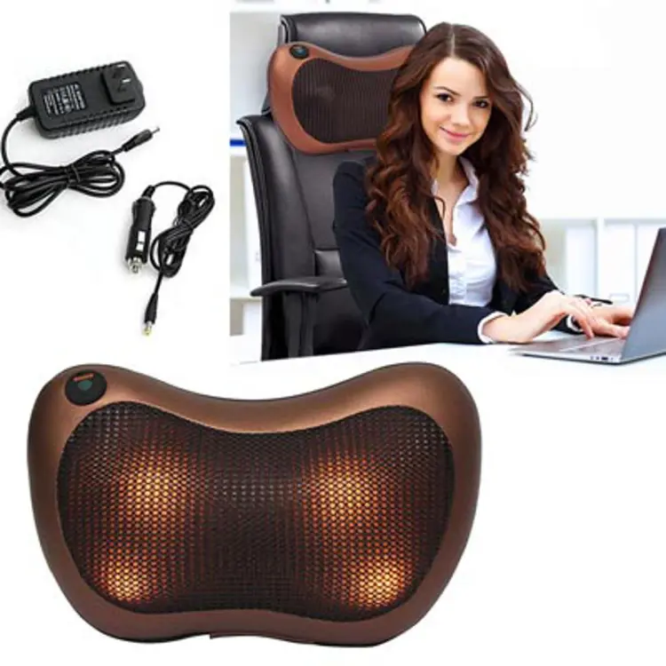 MASSAGE PILLOW Multifunction Portable Car Office and Home Electric  Vibrating Shiatsu Pillow Massager to Relieve Pain Deep Kneading Neck  Massager Back