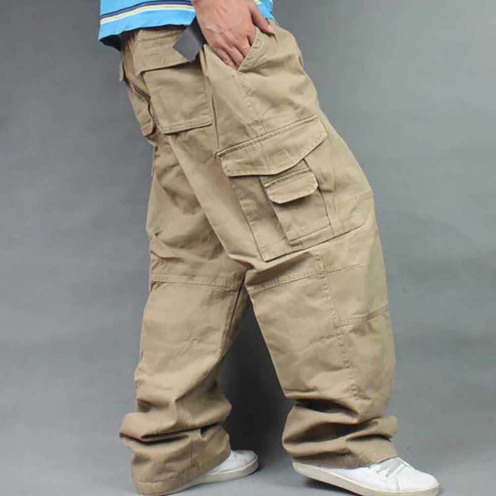 Wide Leg Hip Hop Pants Men Casual 