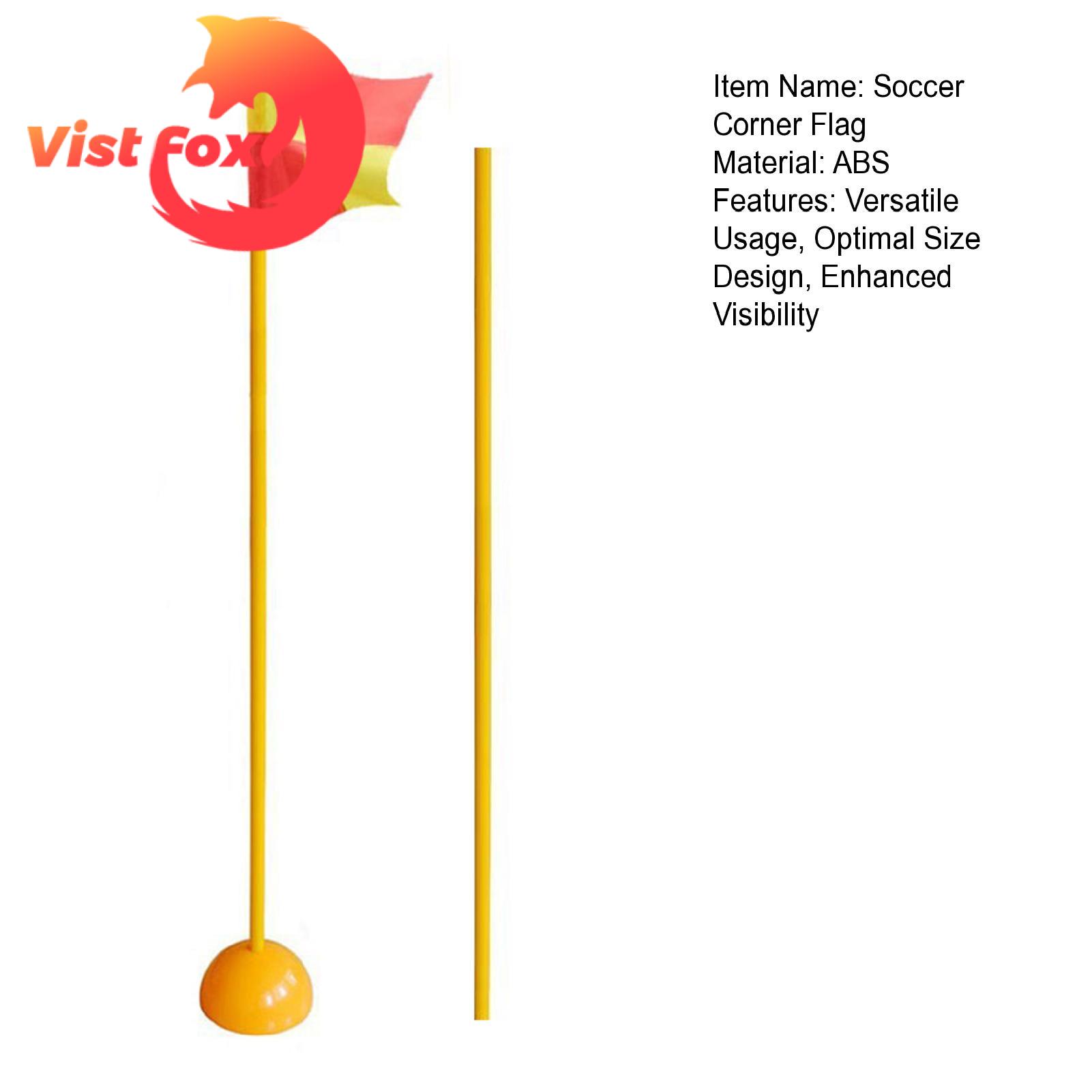 Weather-resistant Corner Flag Football Corner Flag Set Weather-resistant Training Marker for Games Practice Buyers' Top Choice Durable Football Pole Flag. 