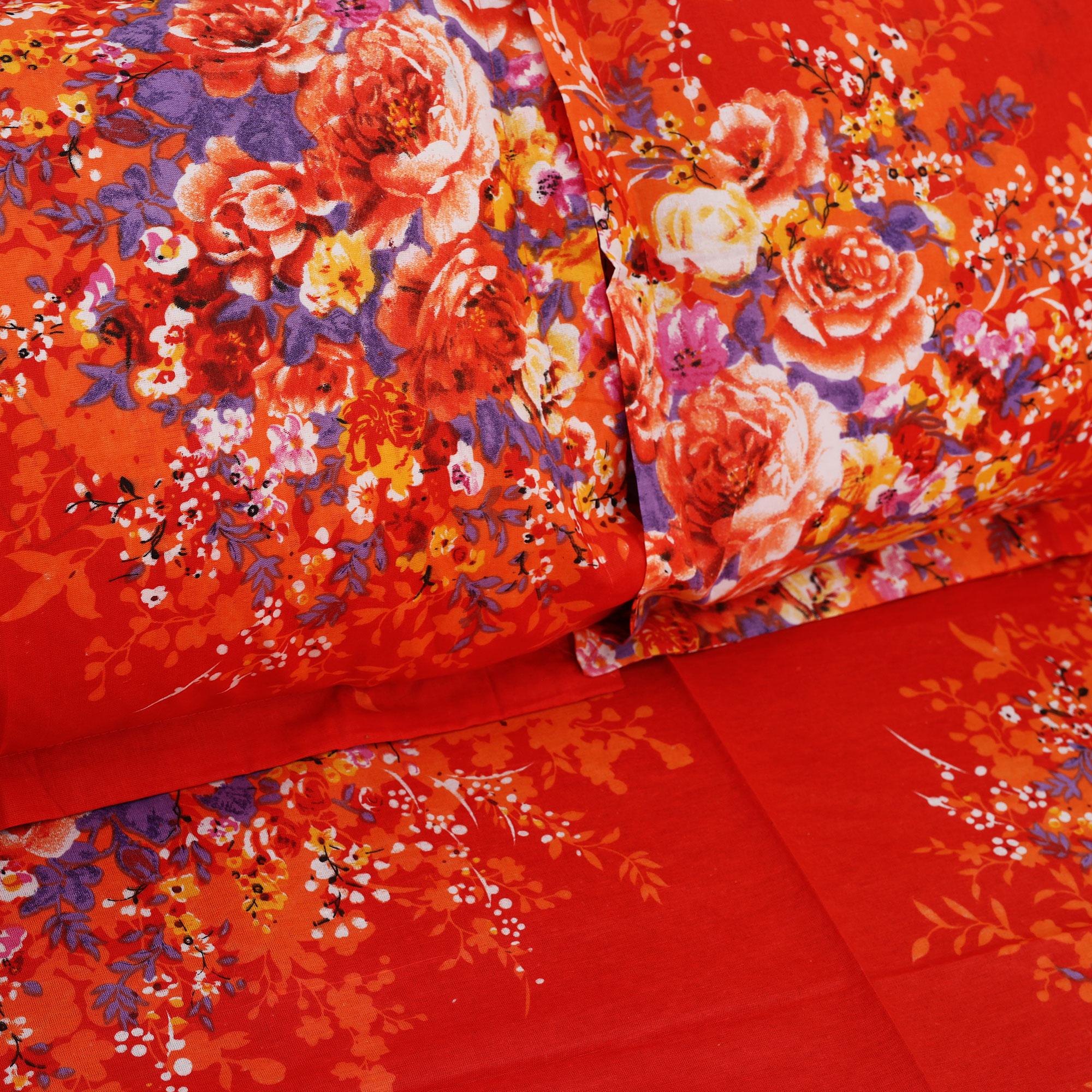 Digital Home Tex 8.5/7.5 Feet Double Size Bedsheet with Two Pillow Covers - Elegant Design - Cozy Bedding - Stylish and Attractive Choice. 