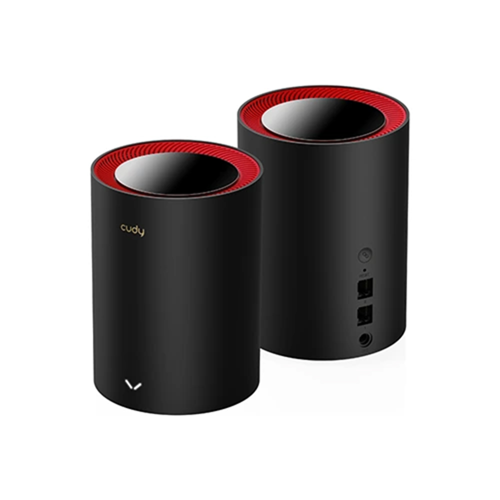 CUDY M3000 (2-Pack) AX3000 2.5G Dual Band Wi-Fi 6 Mesh System Router. 