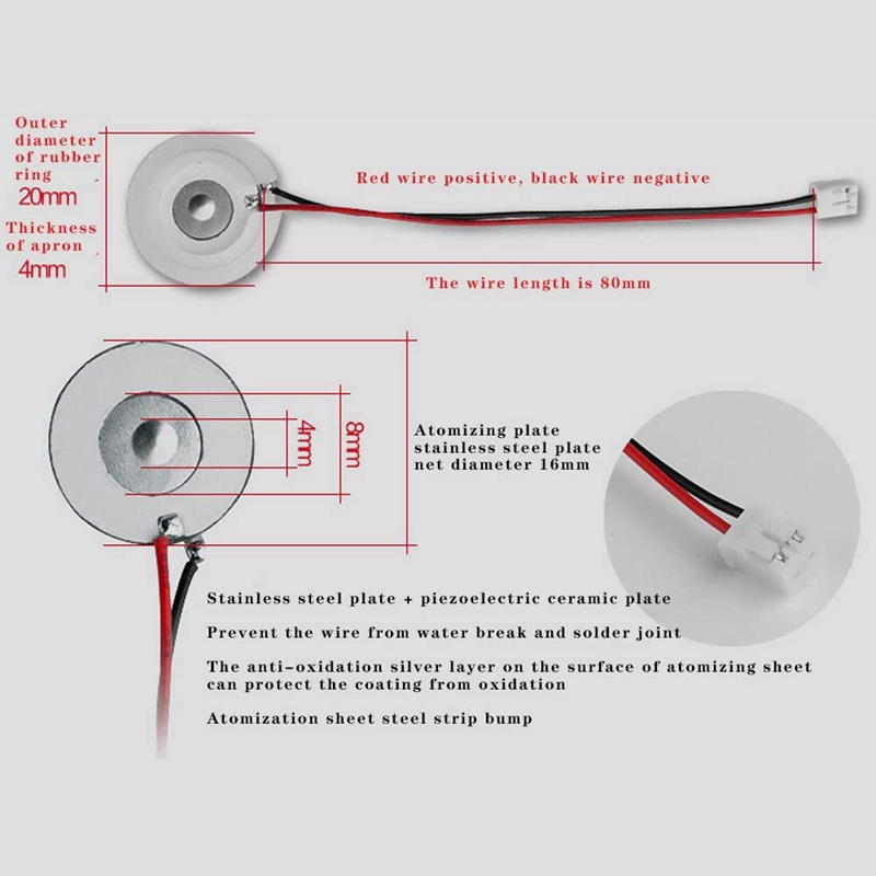 New 3Pc Mit Maker Atomization Plate with 5V UB Humidifier Module Integrated Circuit Board Driver with Timing witch. 