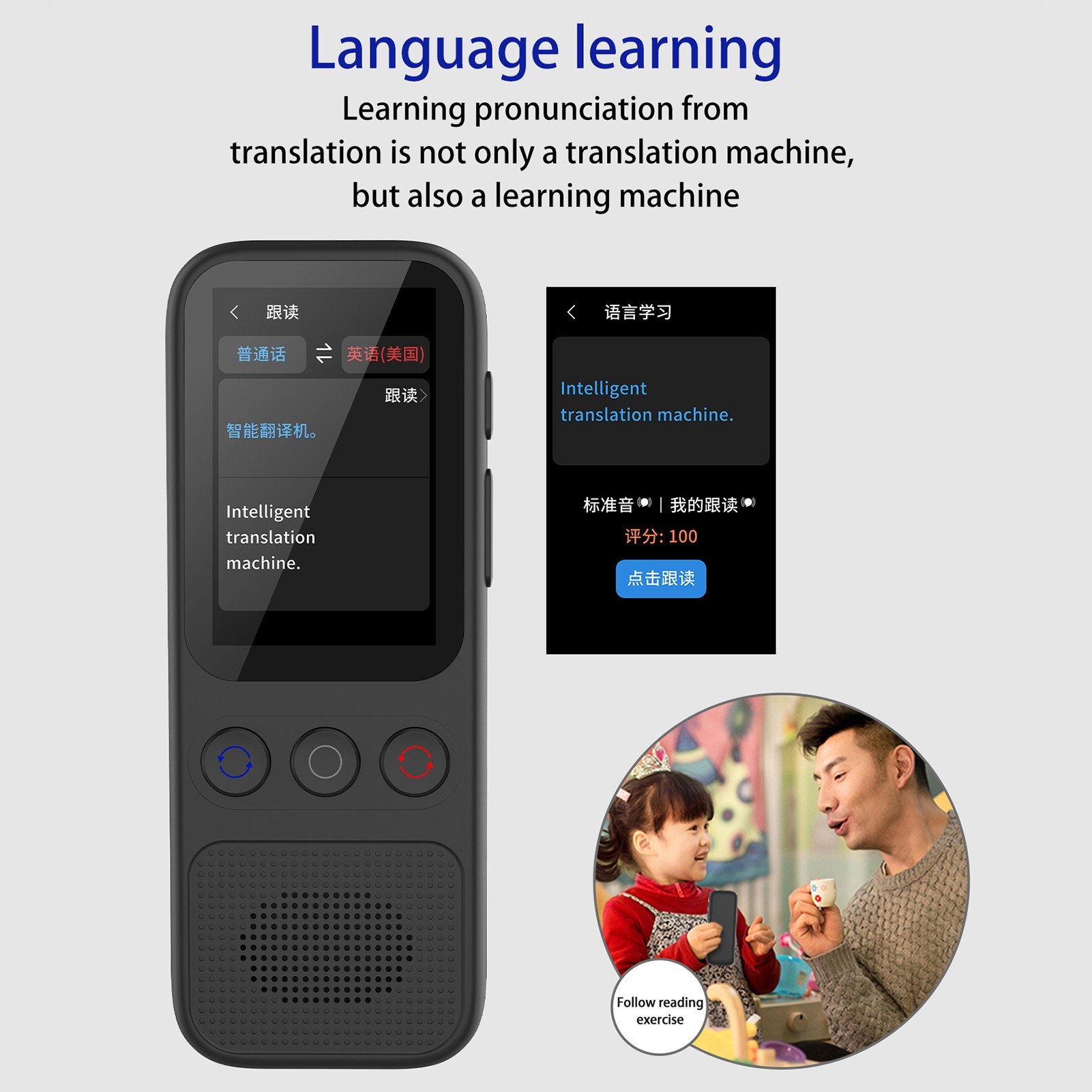 Portable Language Translator Device with 138 Languages Voice Translating 17 Offline Translation Simultaneous Interpretation