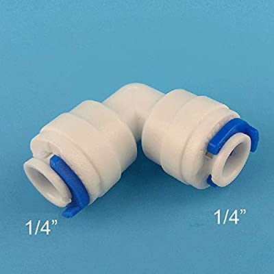 10 Piece 1/4 "Inch Quick Connect L Elbow Pipe Connection Quick Connect Water Filter Pipe Connector Fitting (1/4" Tube Elbow (L-type). 