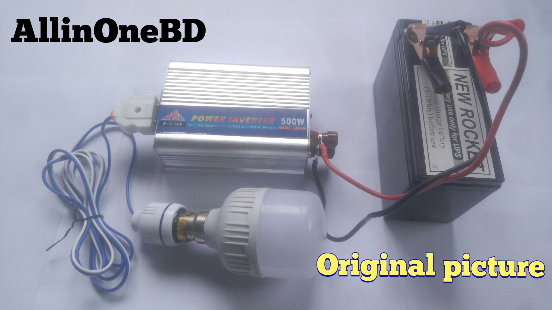 500W Power Inverter - Dc 12V To Ac 220V - Perfect For Car And Solar Power Applications - Modified Sine Wave Voltage Converter. 