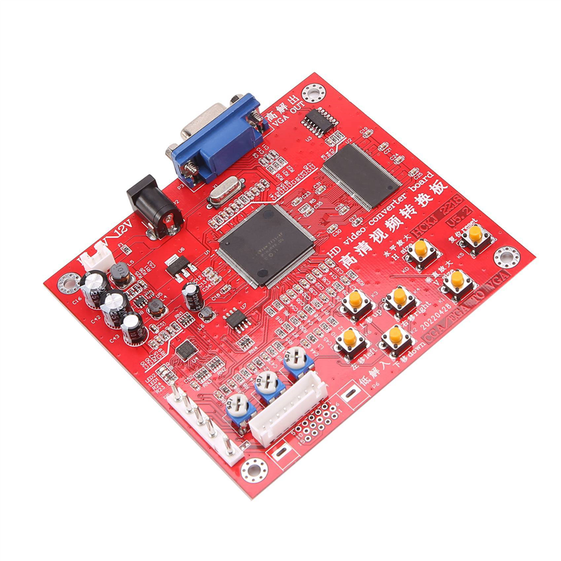 3X Arcade Game HD RGBS to VGA CVBS Arcade Board Game Video Converter for LCD CRT Monitor Game Console Accessories. 