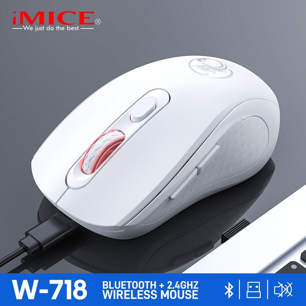 IMICE Rechargeable Wireless Dual-Mode Mouse W-718. 