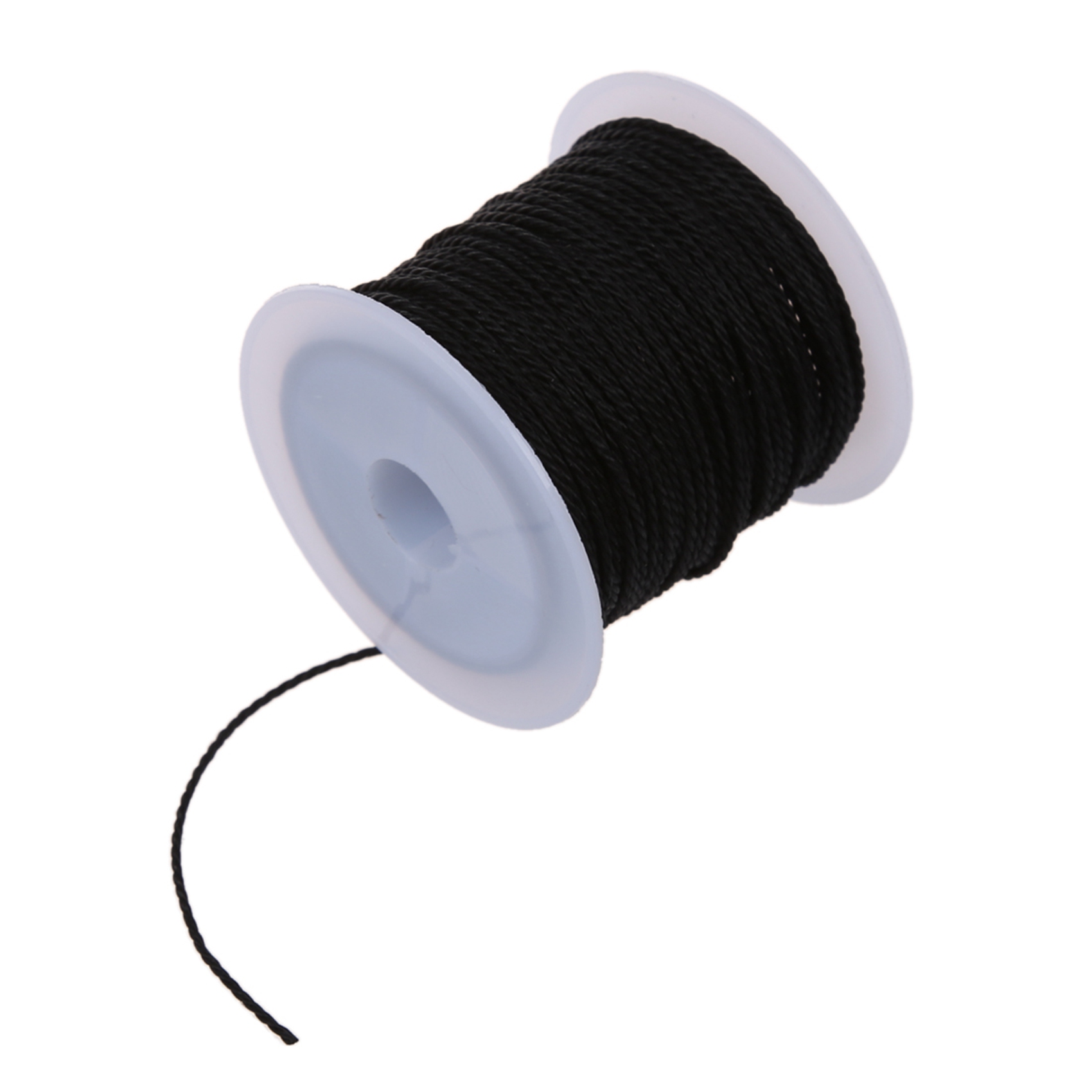 4X Roll Black Waxed Cotton Necklace Beads Cord String 1mm HOT