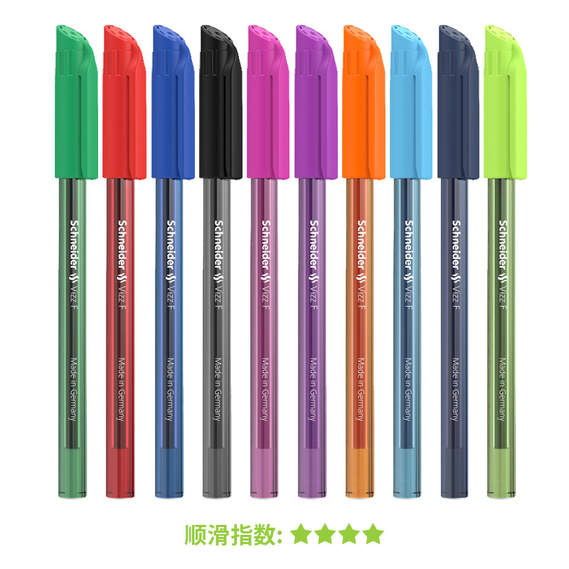 Wholesale Germany Schneider medium oil pen vizz open cap type office multi-function color ballpoint pen. 