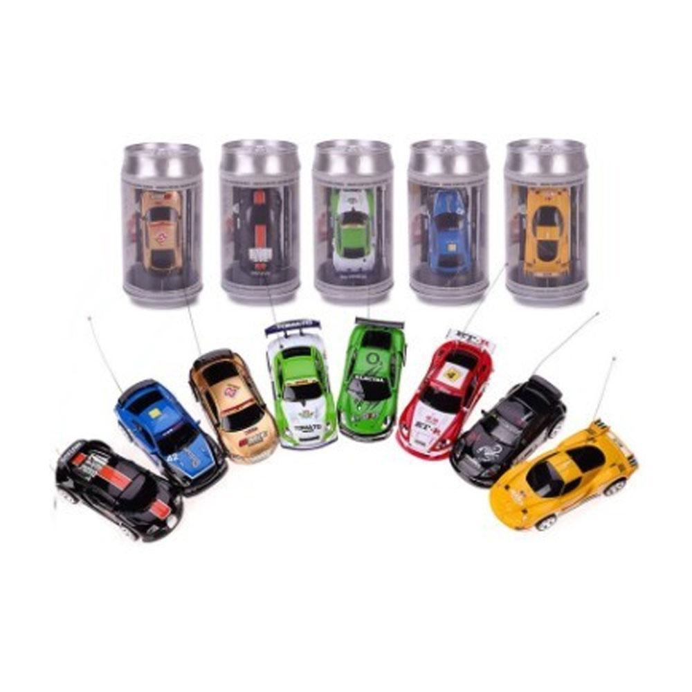 niceEshop 20km/h Coke Can Mini Rc Car Radio Remote Control 1:58 Micro Racing Car 4 Frequencies Toy For Kids Gifts Rc Models. 