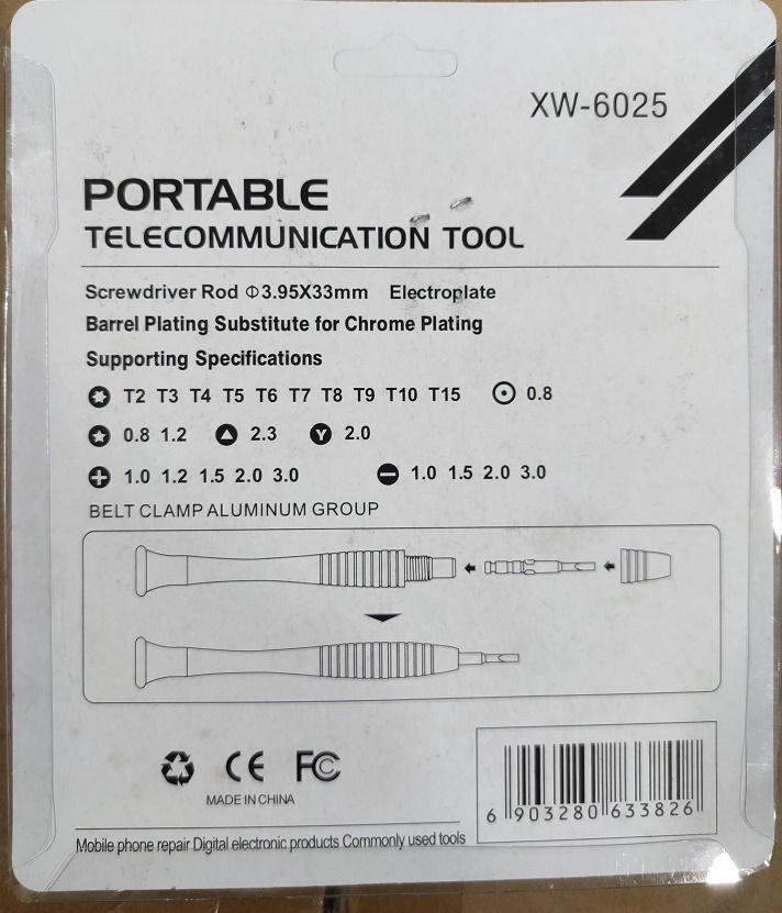 BAG With 24 In 1 Bit Multi-Purpose Precision Screwdriver Interchangeable Bit Set Portable Telecommunication Tools Sets. 