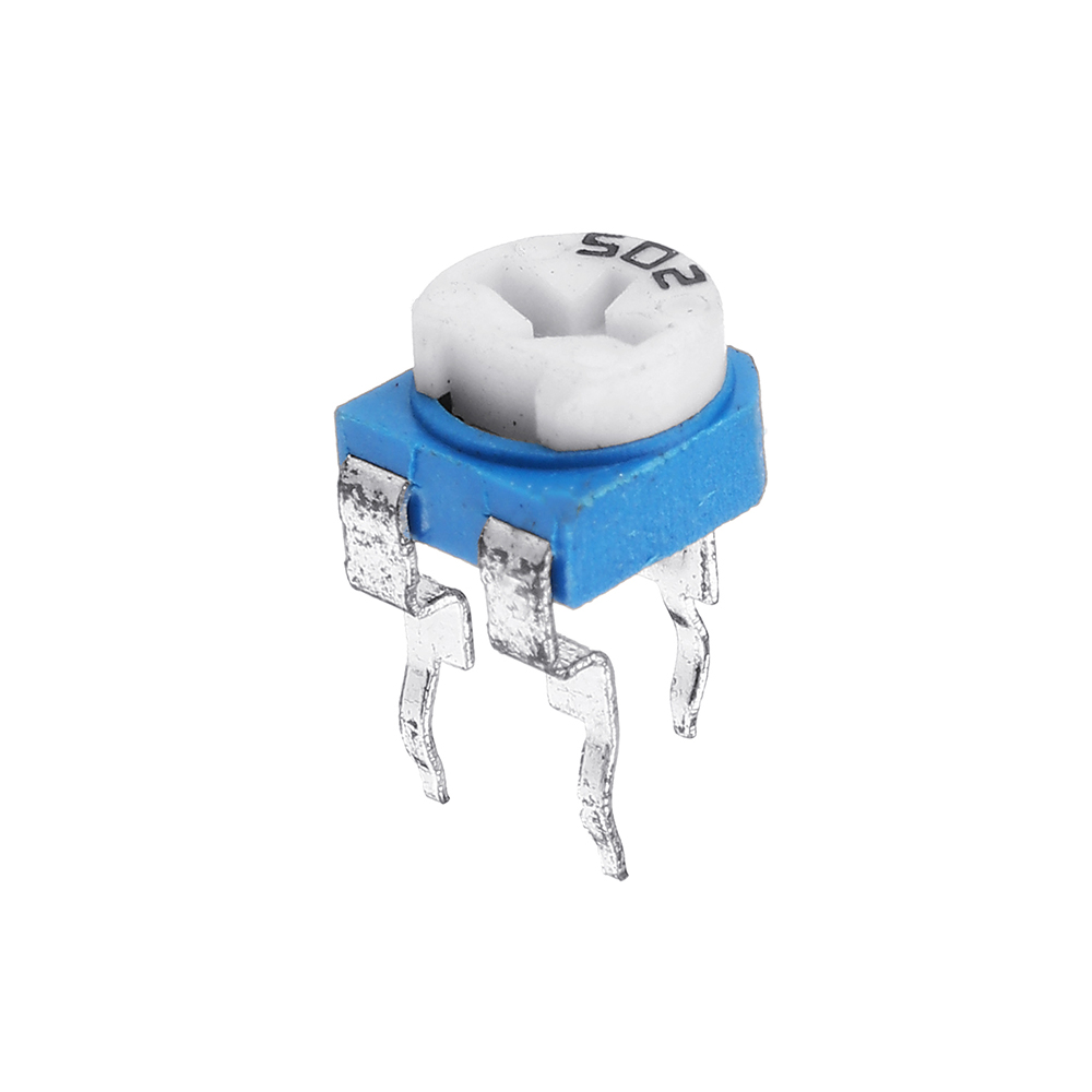 10Pcs- RM065 RM-065 VR 5K Ohm 502 Potentiometer Trimmer Trim Pot 5K Ohm 502 Trimpot Variable Resistor Top Adjustment Single Turn 6mm V/R 3 Pin Leads Terminals. 