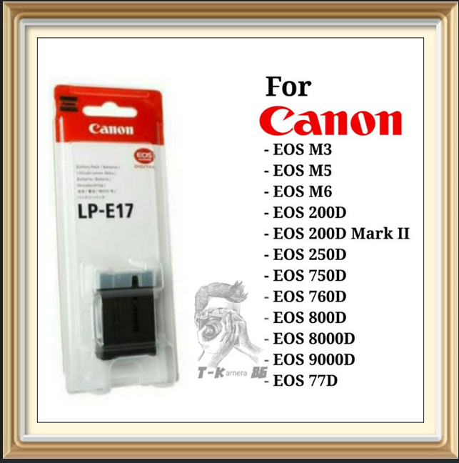 Canon LP-E17 DSLR Camera Battery For 200d 750d 760d 77d 800d 250d High Quality Lithium Battery