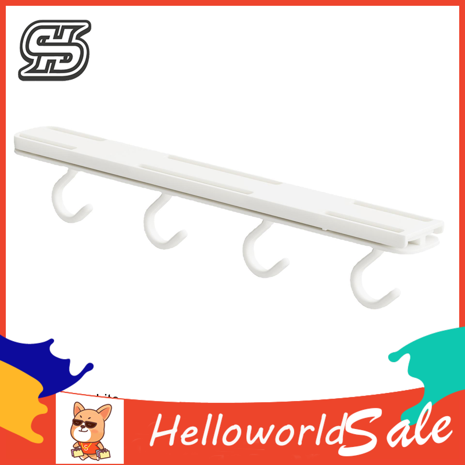 Hanger Hook Spe Saving Noise-free Upside Down Towel Rk. 