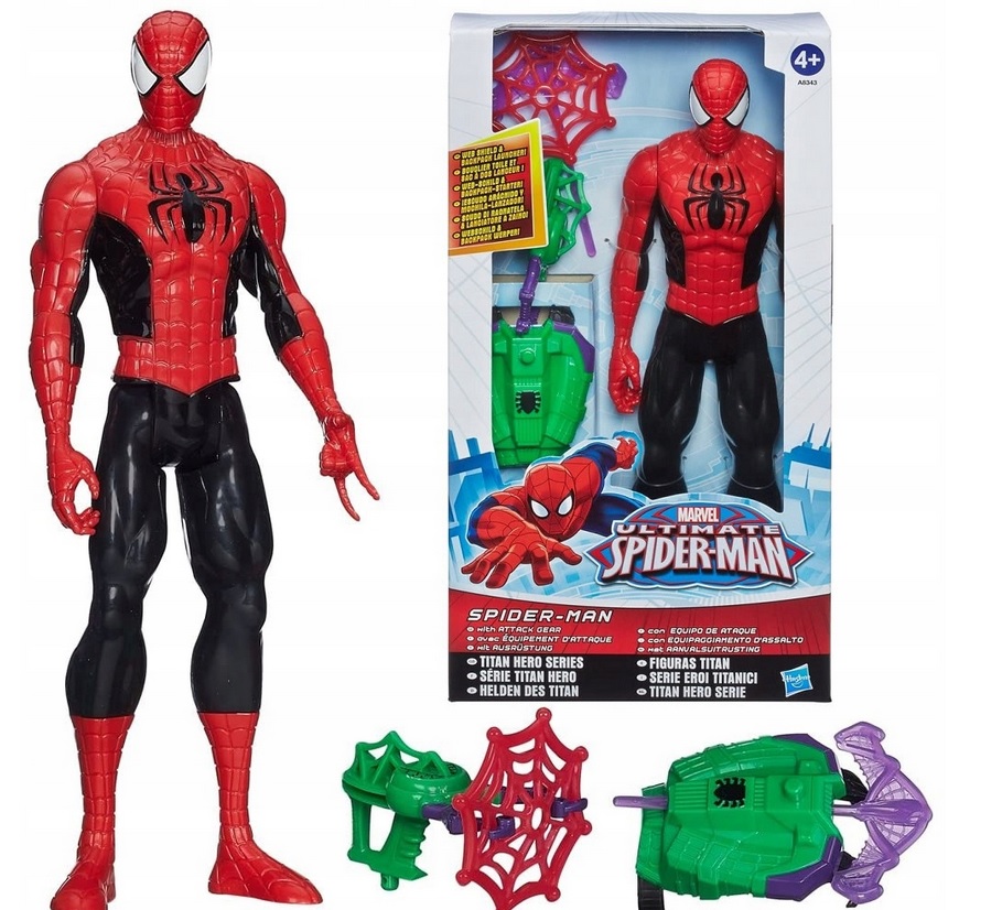 Hasbro Spiderman Titan Heroes Series Action Figure with Goblin Attack Gear, A8343