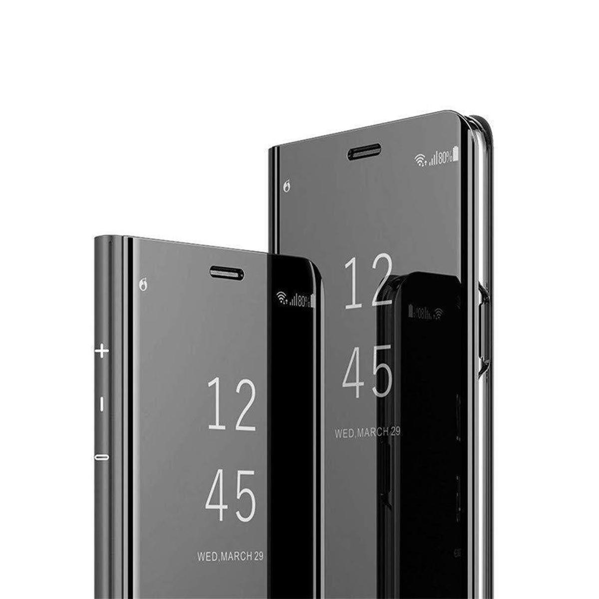 Luxury smart Clear View mirror case for Samsung Galaxy S8 case cover leather flip case stand phone case for Samsung S8 case