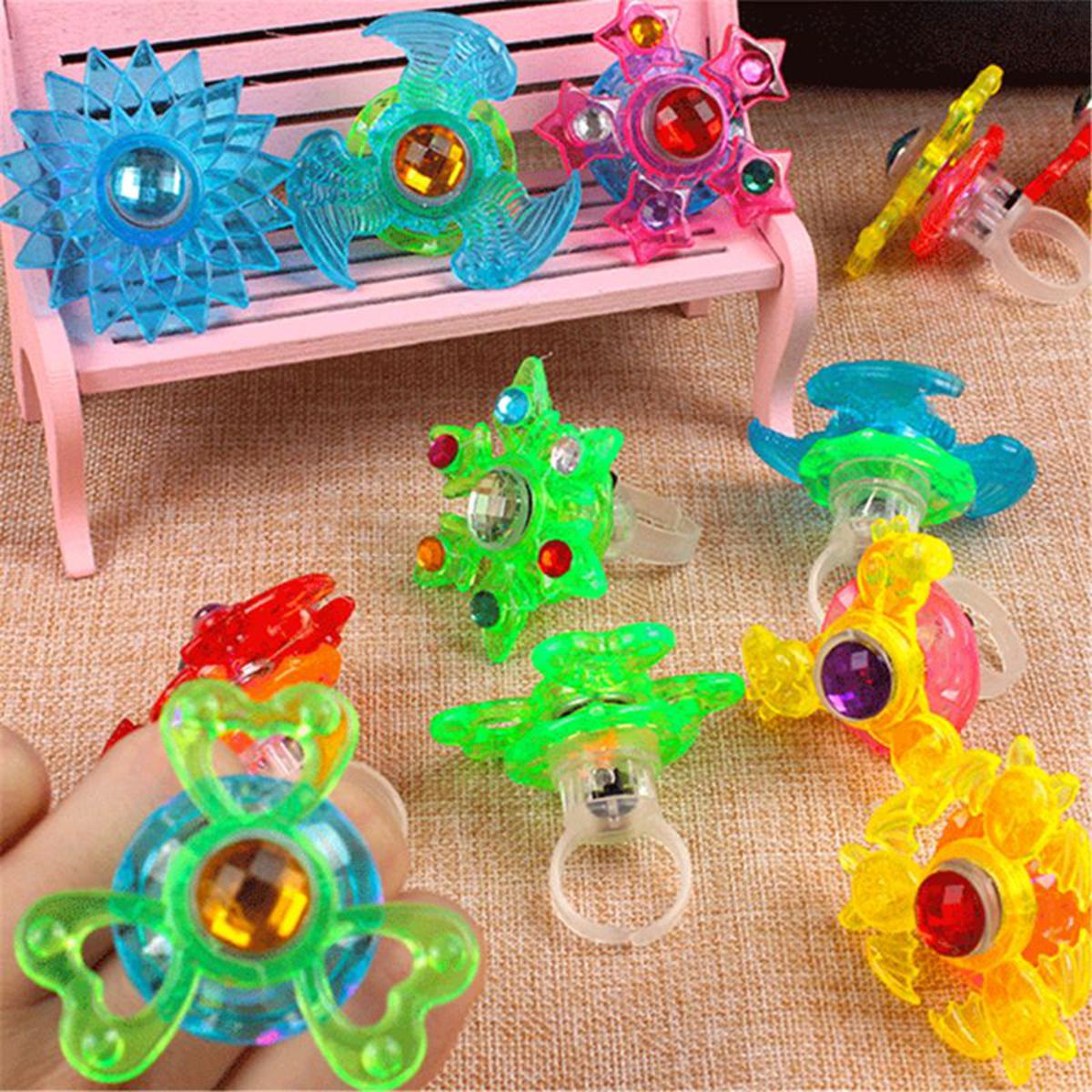 【happy one】New 3pcs Led Fidget Spinner Ring Flash Hand Spinner Gyro Toy Y4QA