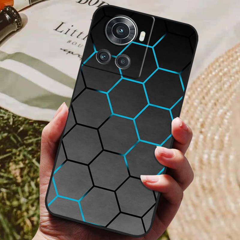 For OnePlus 10R 5G Case Black Silicone Soft Phone Cover For OnePlus 10R Case OnePlus10R 1+ 10 R Back Cases Lion Wolf Coque Funda. 