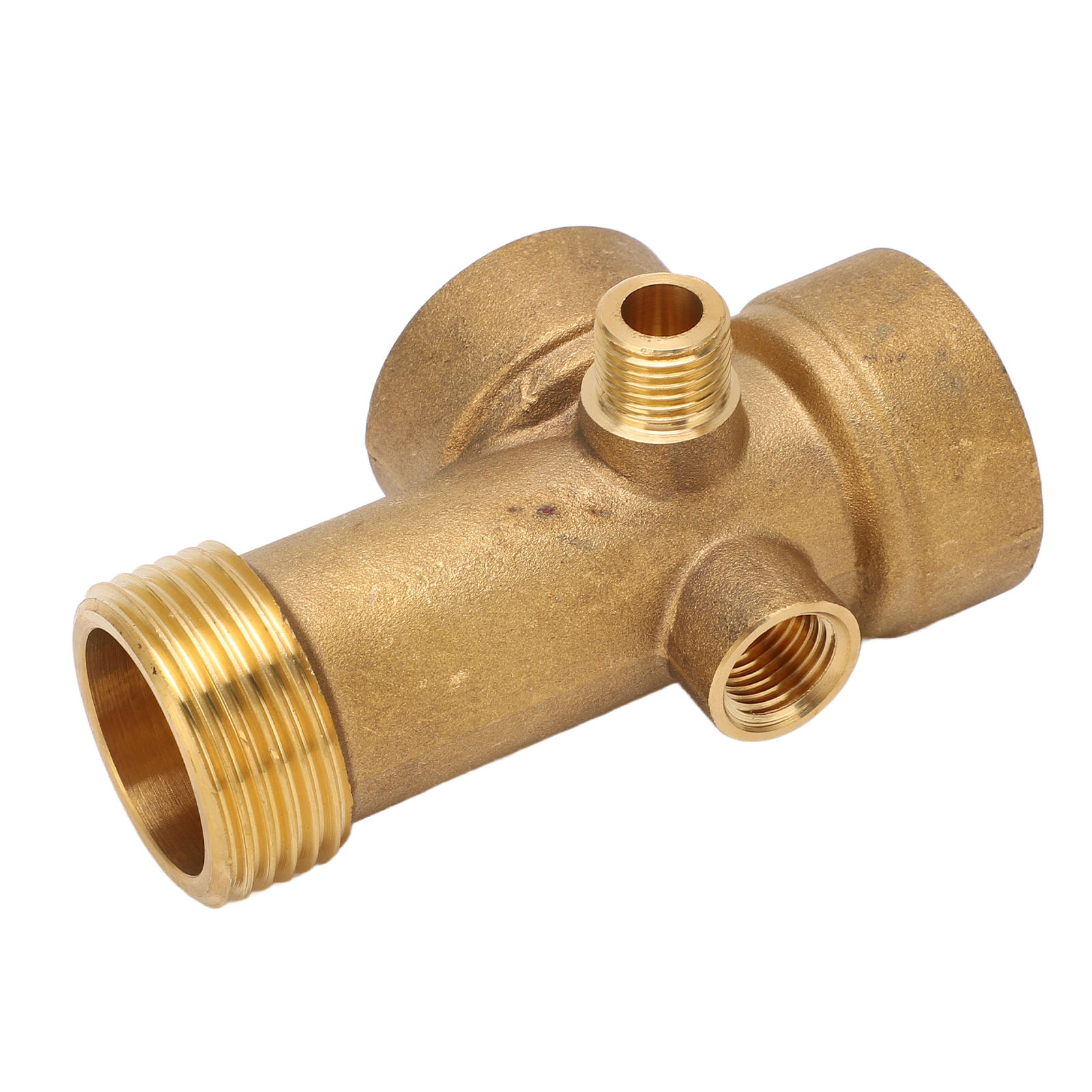 Pipeline Connector, Brass Water Pipe Fitting 5 Way for Oil. 