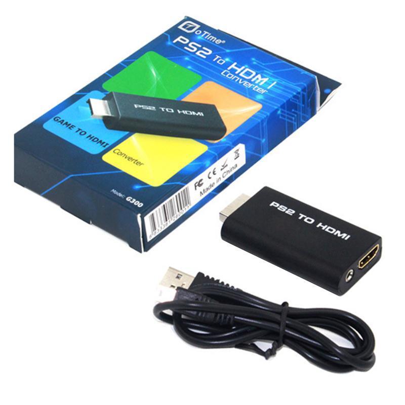 THGS HDV-G300 PS2 to HDMI 480i/480p/576i Audio Video Converter Adapter with 3.5mm Audio Output Supports All PS2 Display Modes. 
