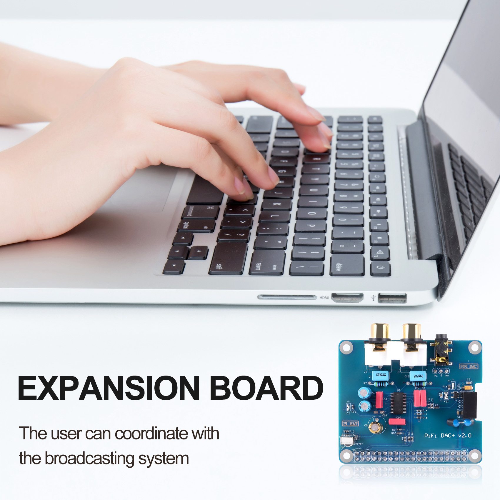 PIFI Digi DAC+ HIFI DAC Audio Sound Card I2S interface for Raspberry pi 3 2 Model B B+ Digital Audio Card Pinboard V2.0 Board SC08. 