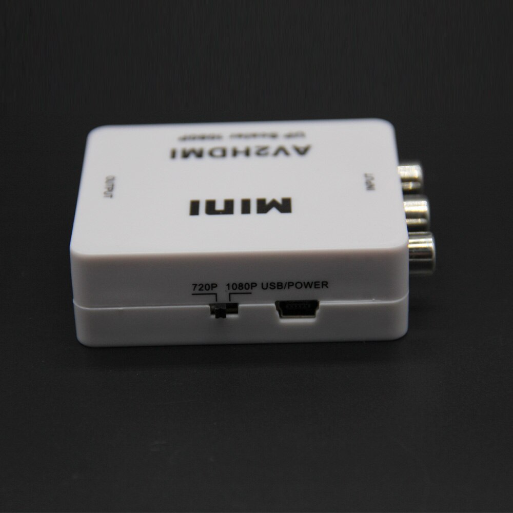 【VisioN Shop】Mini to HDMI-compatibleVideo Converter Box RCA AV HDMI CVBS to HDMI-compatible Adapter TV PS3 PS4 DVD Xbox Projector. 