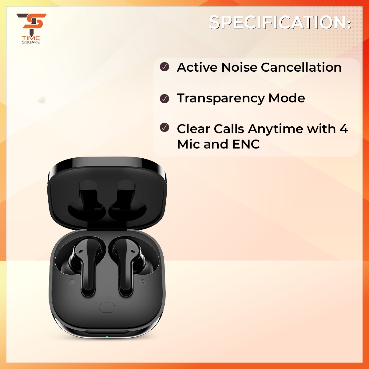 QCY T13 ANC True Wireless Bluetooth Earphone. 