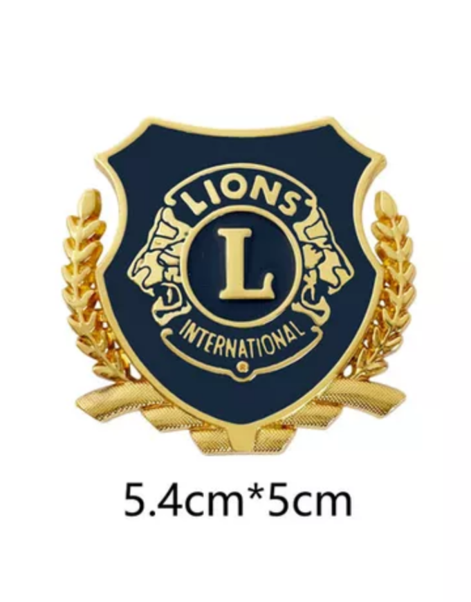 Lions Club Car Emblem