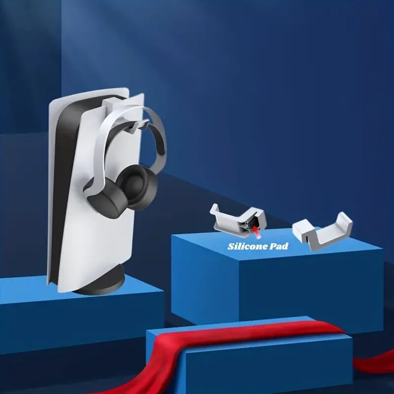 Headphone Wall Mount Holder Bracket Hanger Storage Stand For PS5 Console Headset Support Hook Host Gamepad Game Accessories. 