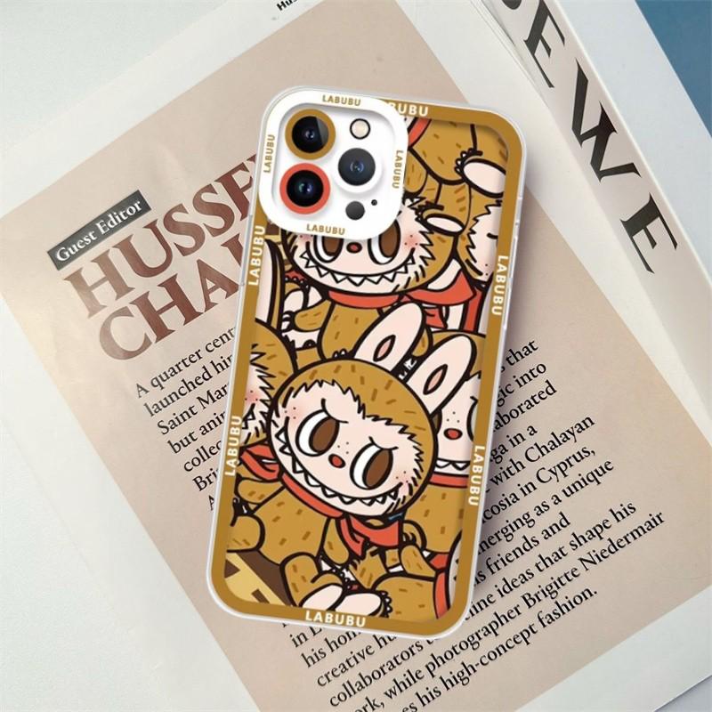Phone Case For Samsung Galaxy S24 Note 20 Ultra Plus S23 FE A05S A05 A24 M23 5G A03 Core shell Soft Clear TPU POP MART Labubu Cartoon Anti-falling Full Protection Camera Protective Lens Protection Luxury Anti-Knock Cute Shockproof. 
